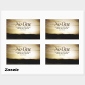 Eleanor Roosevelt Inspirerend citaat "Niemand" Rechthoekige Sticker (Vel)