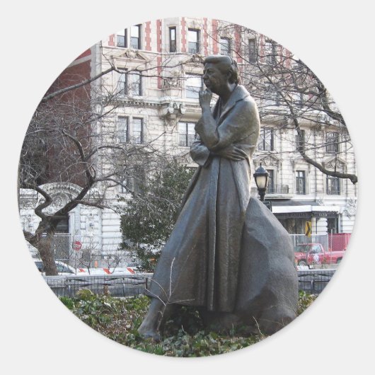Eleanor Roosevelt Memorial Ronde Sticker (Voorkant)