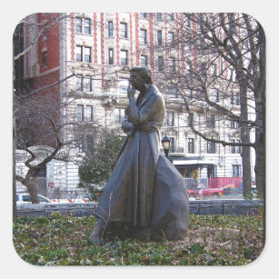 Eleanor Roosevelt Monument Vierkante Sticker