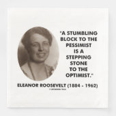 Eleanor Roosevelt Pessimist Servet (Voorkant)