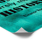 Eleanor Roosevelt poster citaat vrouwen (Hoek)