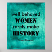 Eleanor Roosevelt poster citaat vrouwen (Voorkant)