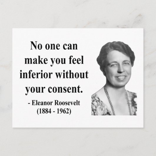 Eleanor Roosevelt Quote 1b Briefkaart (Voorkant)
