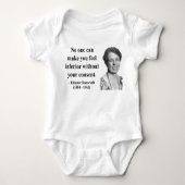 Eleanor Roosevelt Quote 1b Romper (Voorkant)