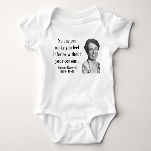 Eleanor Roosevelt Quote 1b Romper (Voorkant)