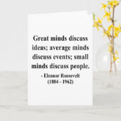 Eleanor Roosevelt Quote 5a Kaart (Gele Bloem)