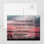 Eleanor Roosevelt Quote Briefkaart (Voorkant / Achterkant)