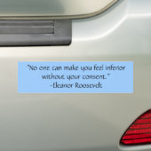 Eleanor Roosevelt Quote Bumpersticker (Op auto)