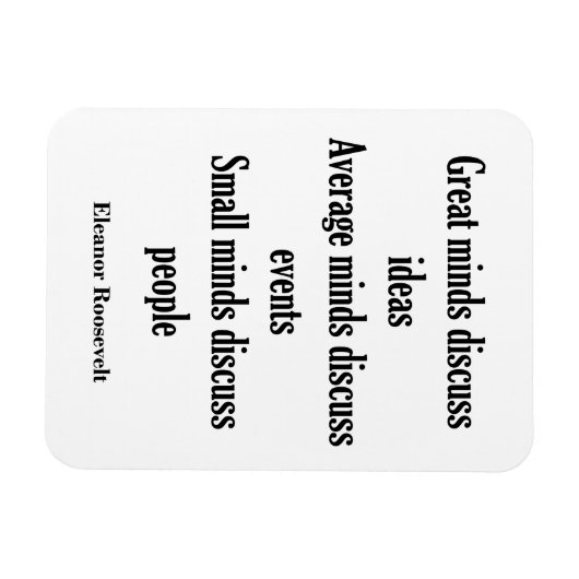 Eleanor Roosevelt Quote | Grote Meren Magneet (Horizontaal)