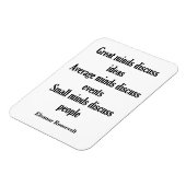 Eleanor Roosevelt Quote | Grote Meren Magneet (Linkerzijde)