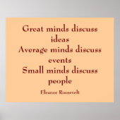 Eleanor Roosevelt Quote | Grote Meren Poster (Voorkant)
