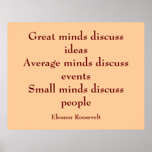 Eleanor Roosevelt Quote   Grote Meren Poster