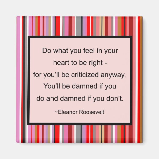 Eleanor Roosevelt Quote Magnet (Voorkant)