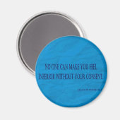 Eleanor Roosevelt Quote Magnet (Voorkant / Achterkant)