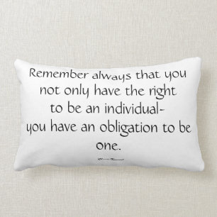 Eleanor Roosevelt Quote Pillow Kussen