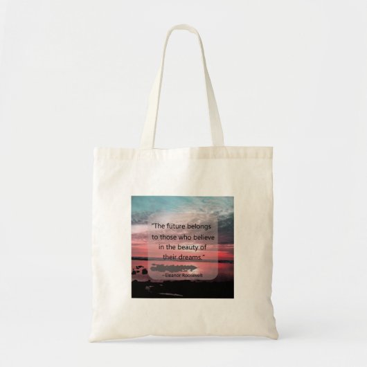 Eleanor Roosevelt Quote Tote Bag (Voorkant)