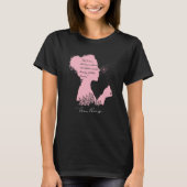 Eleanor Roosevelt s Inspirational Quote with a Sig T-shirt (Voorkant)