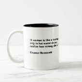 Eleanor Roosevelt Tweekleurige Koffiemok (Links)