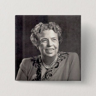 eleanor_roosevelt vierkante button 5,1 cm