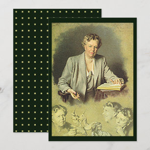 Eleanor Roosevelt White House Portrait Flat Kaart