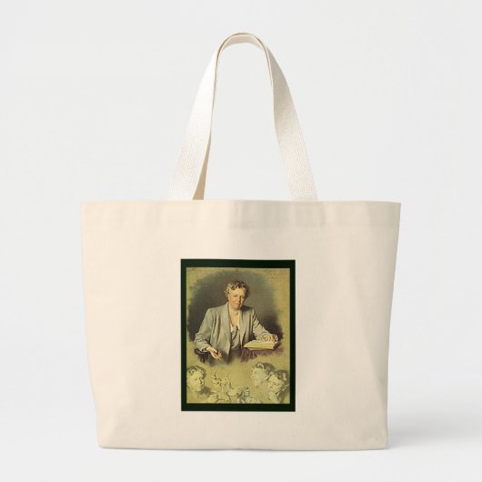Eleanor Roosevelt White House portret Grote Tote Bag (Voorkant)