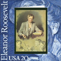 Eleanor Roosevelt White House portret Kaart