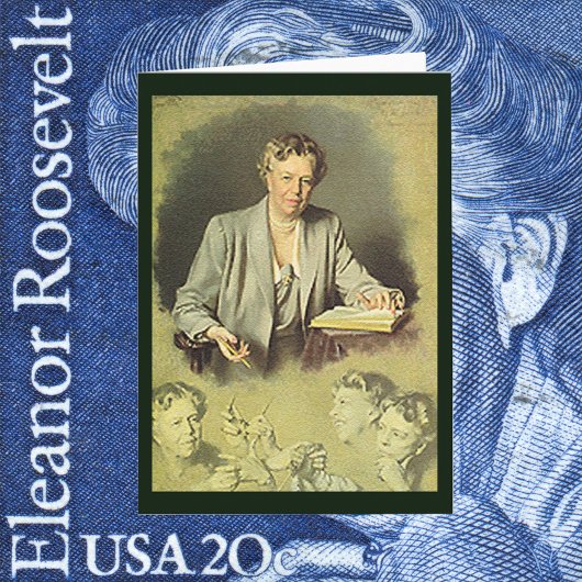 Eleanor Roosevelt White House portret Kaart