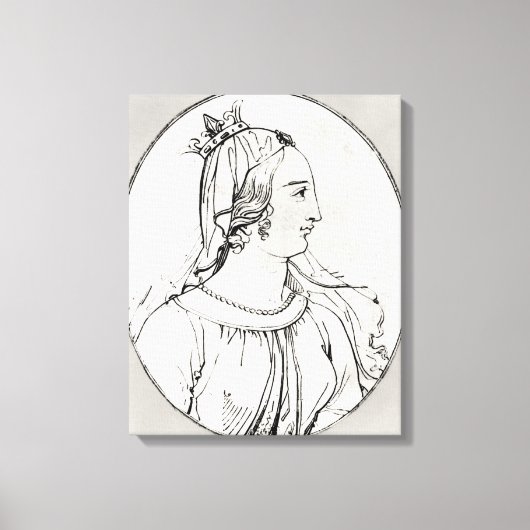 Eleanor van Aquitaine Canvas Afdruk (Voorkant)