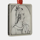 Eleanor van Aquitaine Metalen Ornament (Rechts)