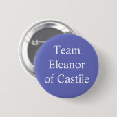 Eleanor van Castilië, koningin van Engeland Ronde Button 5,7 Cm (Voorkant /achterkant)