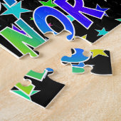 "ELEANOR" voornaam, geun "HAPPY BIRTHDAY" Legpuzzel (Zijkant)