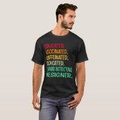 ELearning Instructional Designer Opgeleide Vaccina T-shirt (Voorkant volledig)