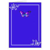  Elec. Blue Butterfly-Wenskaart (Voorkant)
