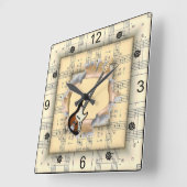 Elec Guitar~Breaking Through~Strange Sheet Music~ Vierkante Klok (Hoek)