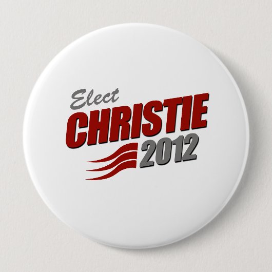 ELECT CHRIS CHRISTIE RONDE BUTTON 4,0 CM (Voorkant)