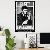 Elect Gomez Addams ziet zijn rook Poster (Thuiskantoor)