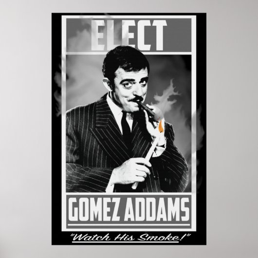Elect Gomez Addams ziet zijn rook Poster (Voorkant)