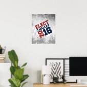 Elect O'Malley 2016 Neon Design Poster (Thuiskantoor)