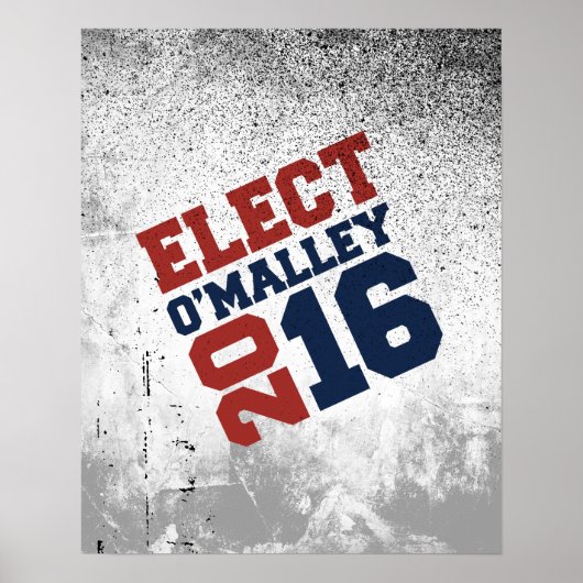 Elect O'Malley 2016 Neon Design Poster (Voorkant)