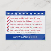 ELECT - Politieke campagne Visitekaartje (Achterkant)