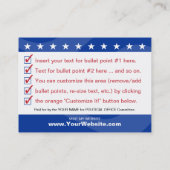 ELECT - Politieke campagne Visitekaartje (Achterkant)