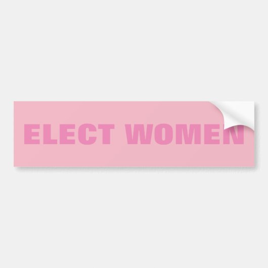 ELECT VROUWEN BUMPERSTICKER (Voorkant)