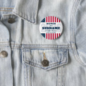 Election Campaign Pin: Group for Candidate Support Ronde Button 5,7 Cm (In situ)