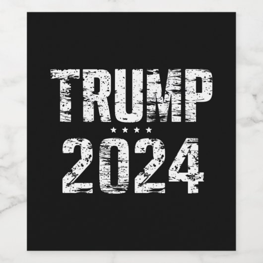 Election Keep America Great Trump 2024 Wijn Etiket (Enkel label)