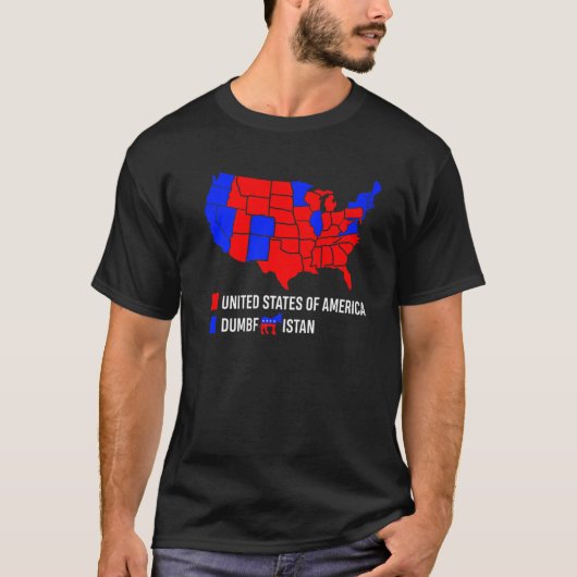 Election Map United States Of America T-shirt (Voorkant)