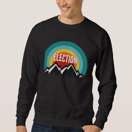 Election Vintage Retro Sunset Trui (Voorkant)