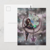 Electra Fae Fantasy Art beroemd gemaakt door Molly Briefkaart (Voorkant / Achterkant)