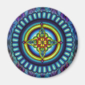 "Electra Star" Mandala van Jay Rizzi Magneet (Voorkant)