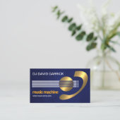 Electriating Gold Creative Guitar But Musician Visitekaartje (Staand voorkant)