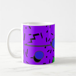 Electric 80s Memphis Abstracte Stijl Retro Naadloo Koffiemok
